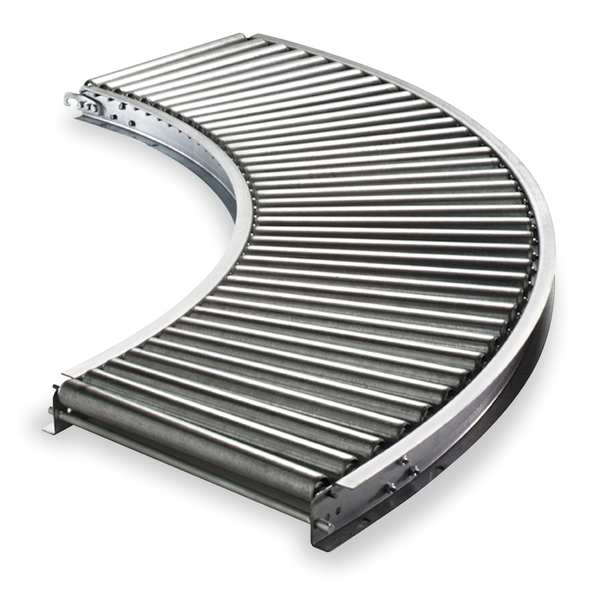 Roller Conveyor, 90 Curve, 22BF