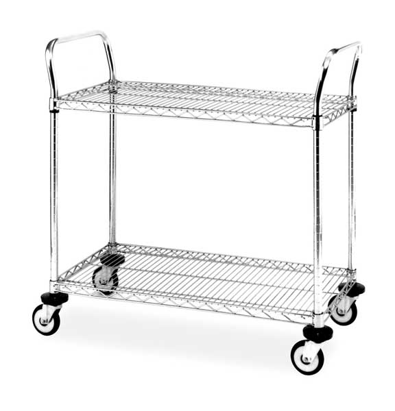 Wire Cart, 24 In. W, 54 In. L, Steel
