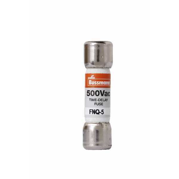 Fuse, Time Delay, 5A, FNQ Series, 500V AC, Not Rated, 1-1/2