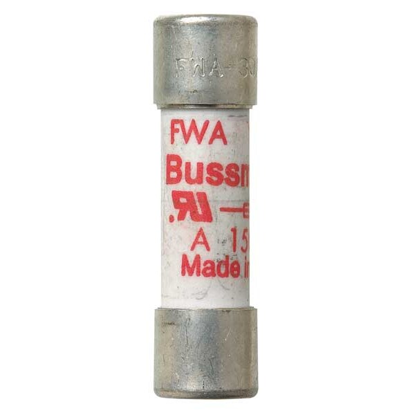 Semiconductor Fuse, Fast Acting, 15 A, FWA-A10F Series, 150V AC, 150V DC, 1-1/2