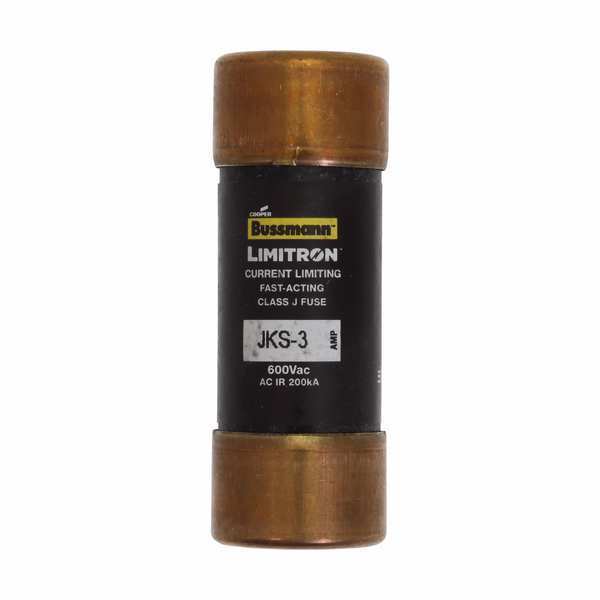 Fuse, Fast Acting, 3A, JKS Series, 600V AC, Not Rated, 2-1/4