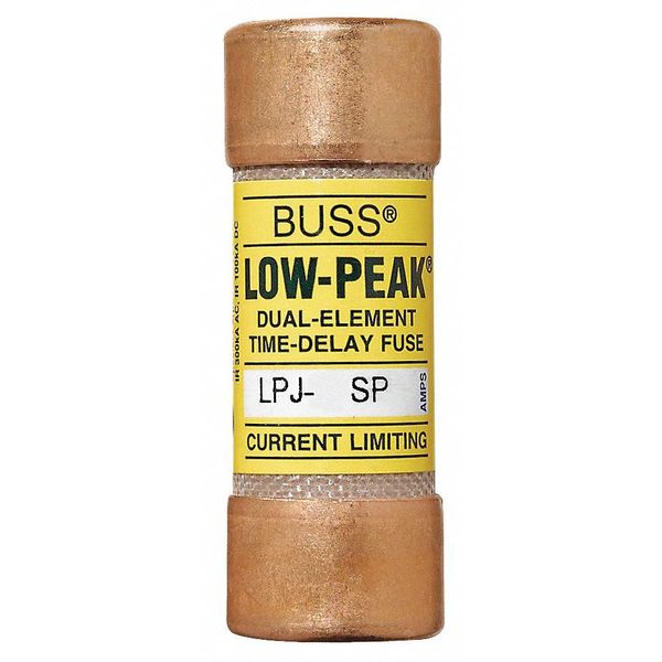 Fuse, Time Delay, 1A, LPJ Series, 600V AC, 300V DC, 2-1/4