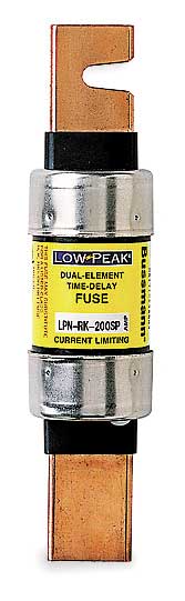 Fuse, Time Delay, 100A, LPN-RK-SP Series, 250V AC, 250V DC, 5-7/8
