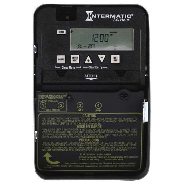 Electronic Timer, 24 hr, SPST
