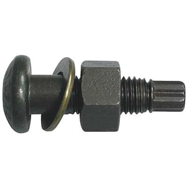 Grade A490, 7/8 in Tension Control Bolt, Black Oxide Steel, 3 in L, 170 PK