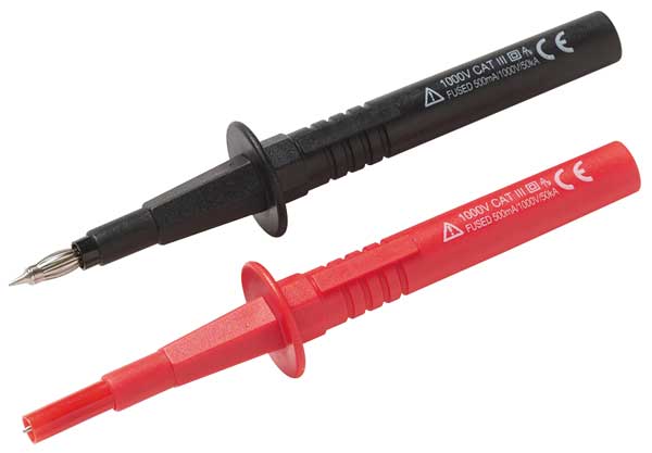 Fused Test Probes, 0.5A, 1000VDC