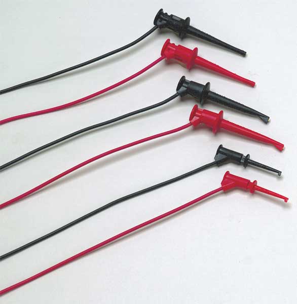 Test Leads, 36 In. L, Black/Red