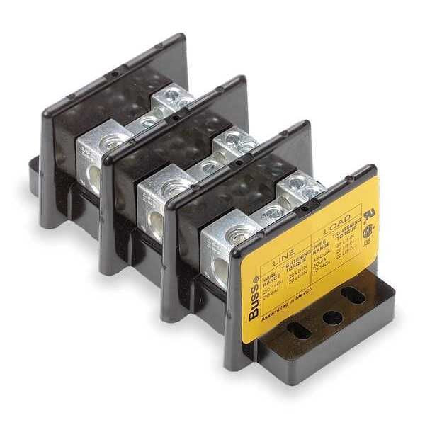 Pwr Dist Block, 175A, 3P, 6P Secondary, 600V