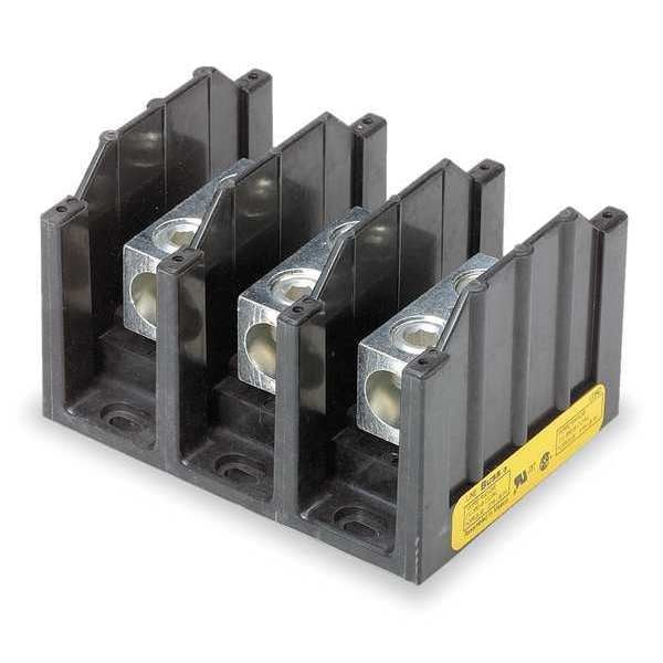 Power Distr Block, Al/Cu, 600V AC/DC