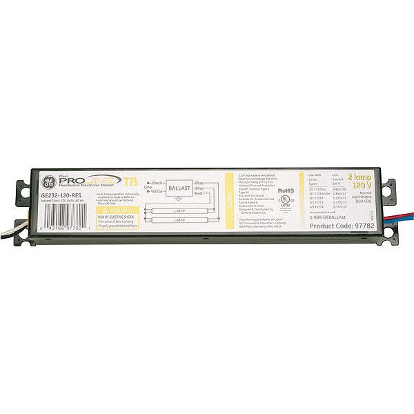 GE LIGHTING 53 Watts, 2 Lamps, Electronic Ballast
