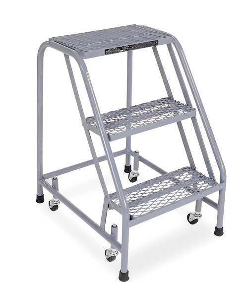 30 in H Steel Rolling Step, 3 Steps