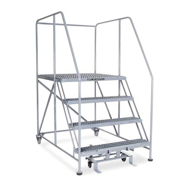 Rolling Work Platform, Single Side, Steel 40 In H