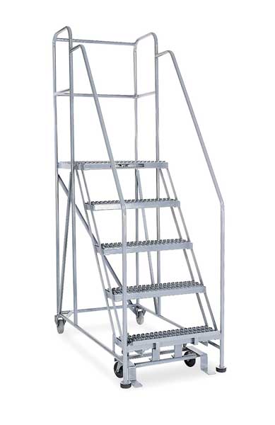 Rolling Work Platform, Single Side, Steel 50 In H