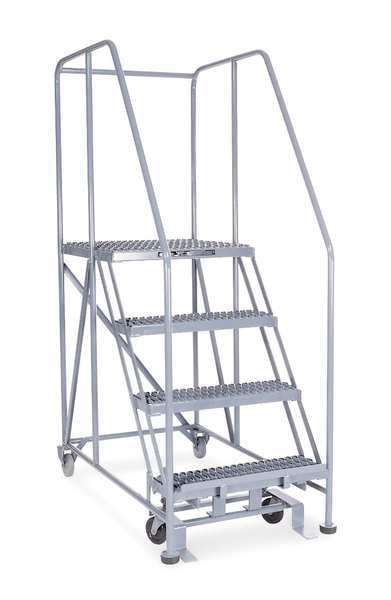 Work Platform, Rolling, Steel, 40 In H