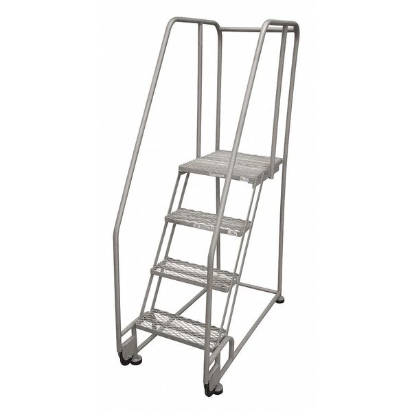 70 in H Steel Tilt and Roll Ladder, 4 Steps
