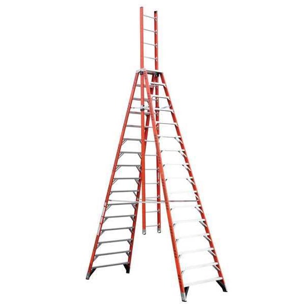 16 ft Trestle Extension Ladder, 300 lb Capacity