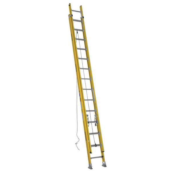 Fiberglass Extension Ladder, 375 lb Load Capacity