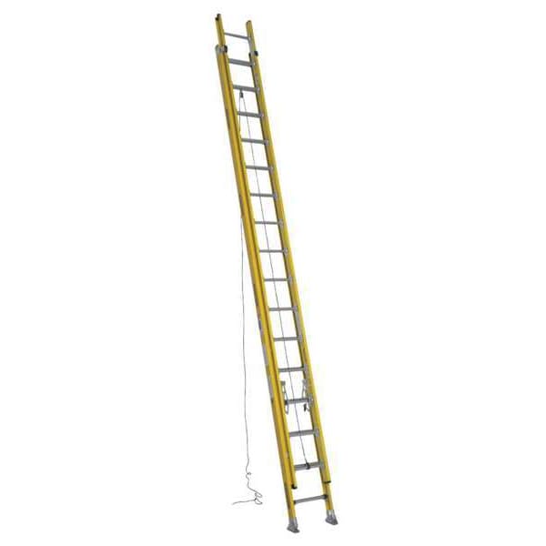 Fiberglass Extension Ladder, 375 lb Load Capacity