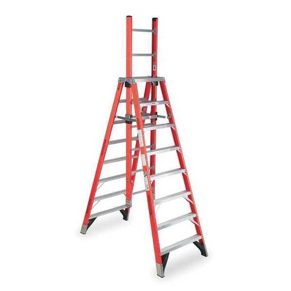 8 ft Trestle Extension Ladder, 300 lb Capacity