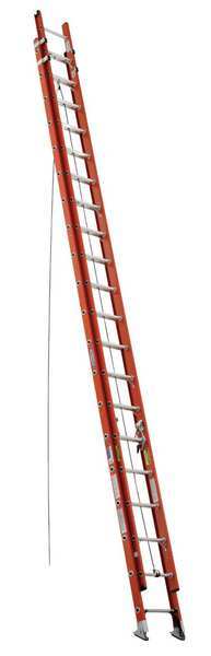 Fiberglass Extension Ladder, 300 lb Load Capacity