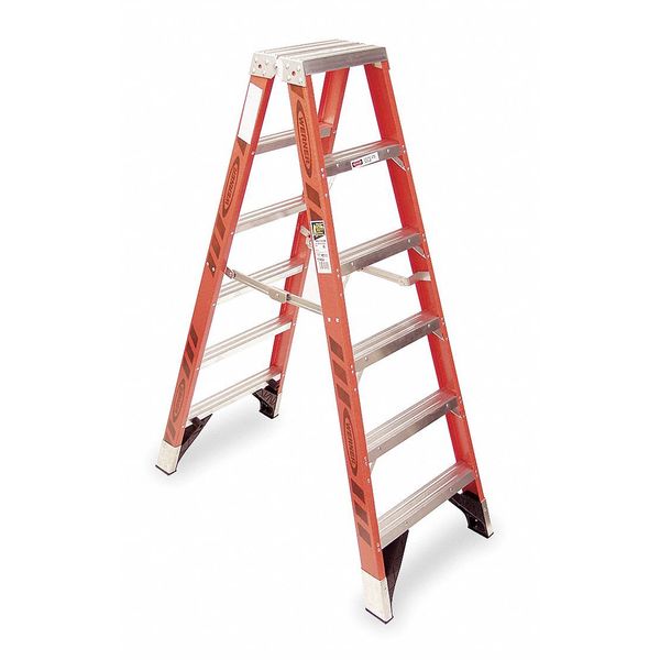 6 ft Fiberglass Twin Stepladder