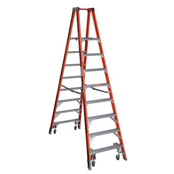 10 ft Fiberglass Twin Platform Stepladder