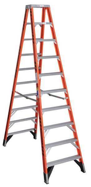 10 ft Fiberglass Twin Stepladder