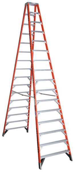 16 ft Fiberglass Twin Stepladder