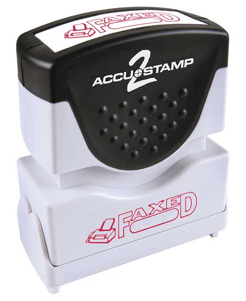 Microban Message Stamp, Faxed, 3/16