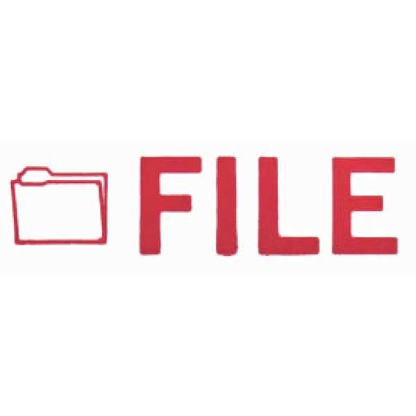 Microban Message Stamp, File, 3/8