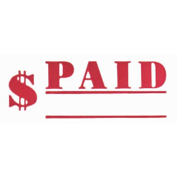 Microban Message Stamp, Paid, 3/8