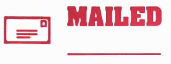 Microban Message Stamp, Mailed, 13/64