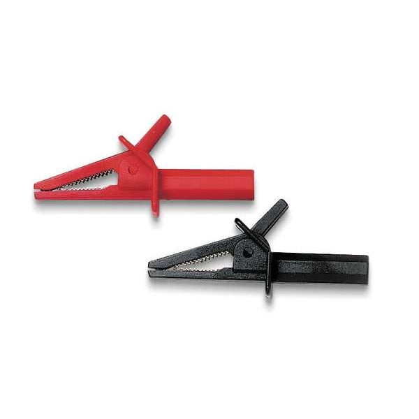 Alligator Clips, 3-1/5 In. L, 10A, PR