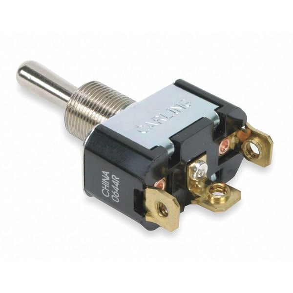 Toggle Switch, SPDT, 3 Connections, Momentary On/Off/Momentary On, 3/4 hp, 10A @ 250V AC