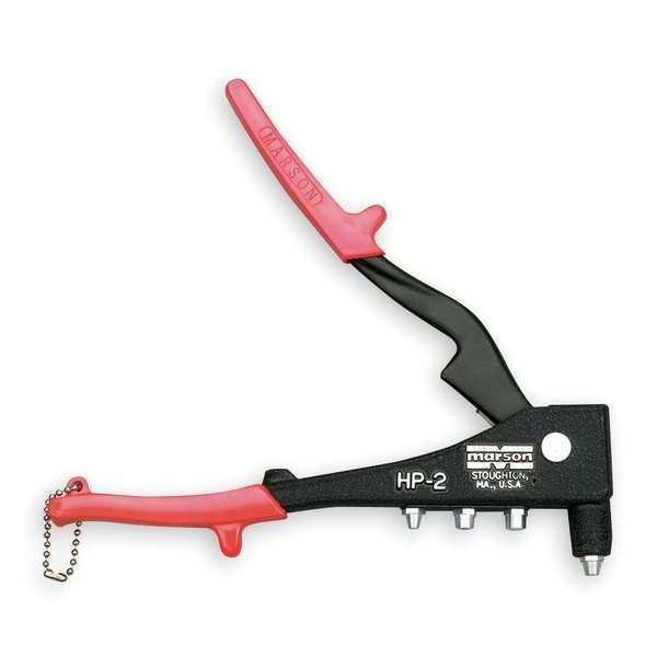 Riveter, Deluxe, 3/32, 1/8, 5/32, 3/16 In, Interchangeable