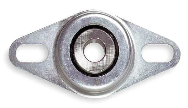 Flange Bearing, 2-Bolt, Ball, 1/2