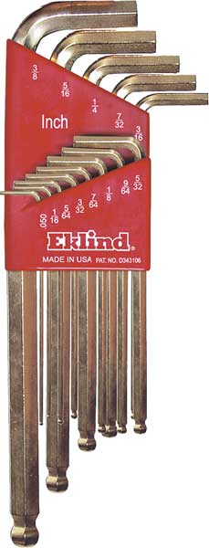 13 Piece SAE L-Shape Hex Key Set, 13413