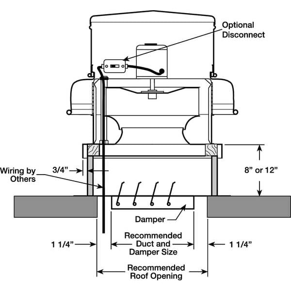 Exhaust Vent, 12 In