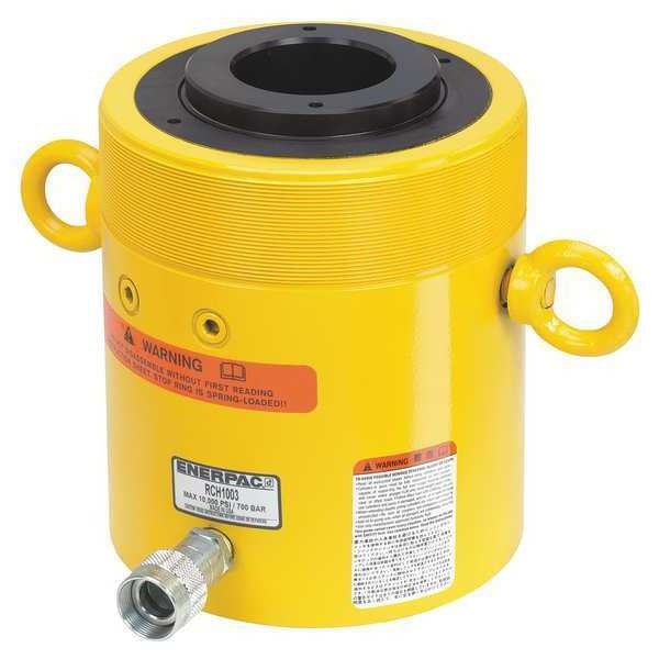 RCH1003, 103.1 ton Capacity, 3.00 in Stroke, Single-Acting, Hollow Plunger Hydraulic Cylinder