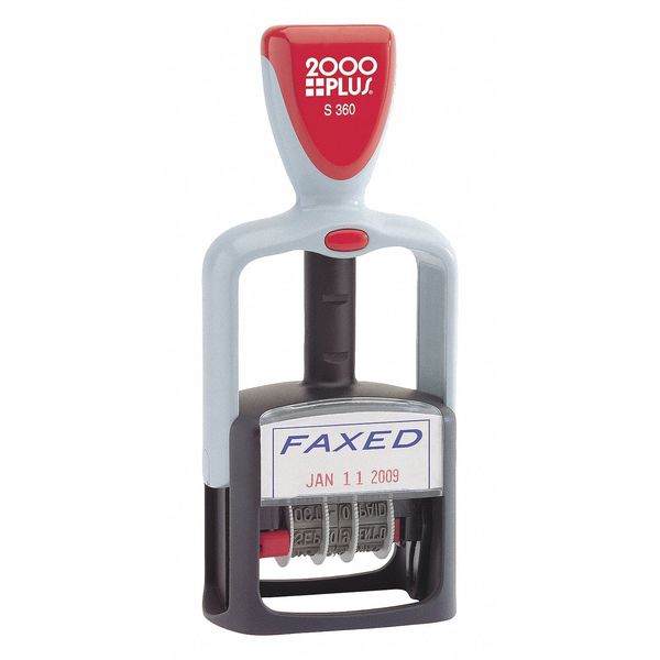 Message Date Stamp, 4 Bands, Faxed