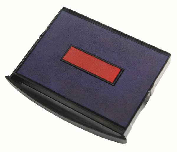 Stamp Pad, Dual Color, Blue/Red