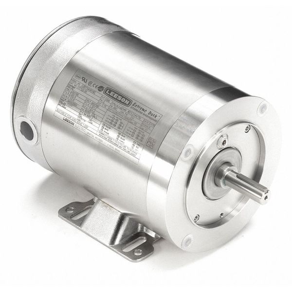 Washdown Motor, 3 Ph, TENV, 1 HP, 3450 rpm