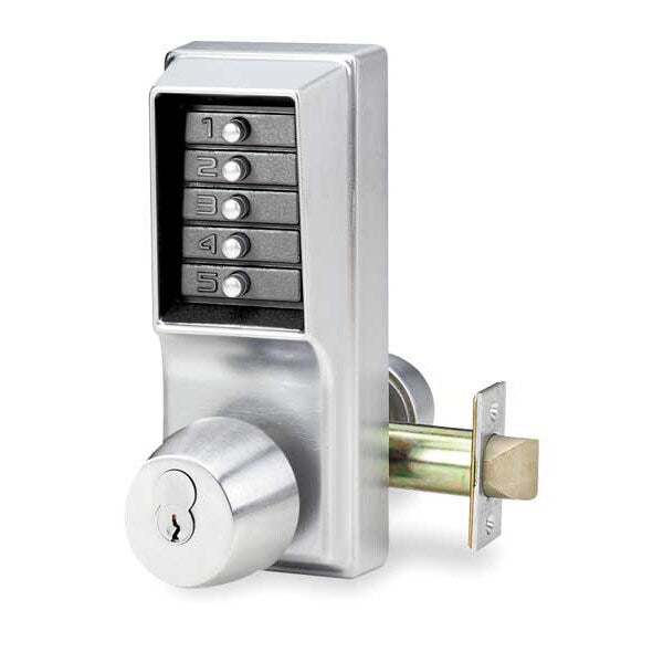 Push Button Lock, Entry, Key Override