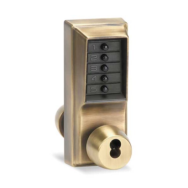 Push Button Lock, Entry, Key Override