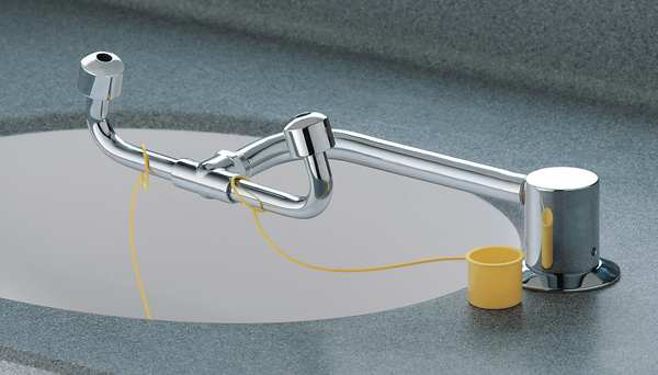 On-Site Eyewash Station in Yellow