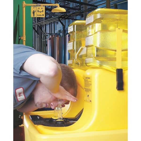 On-Site Eyewash Station in Yellow