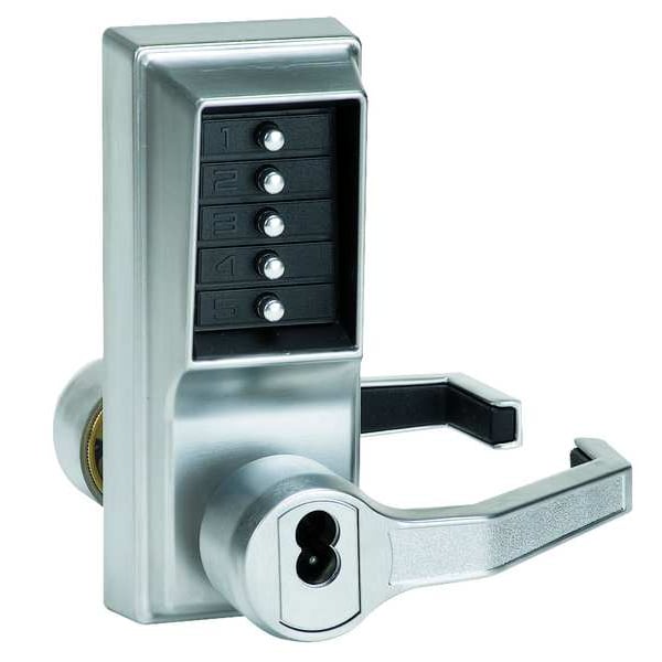 Push Button Lock, Entry, Key Override