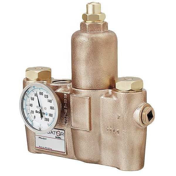 Mixing Valve, Bronze, 26 gpm