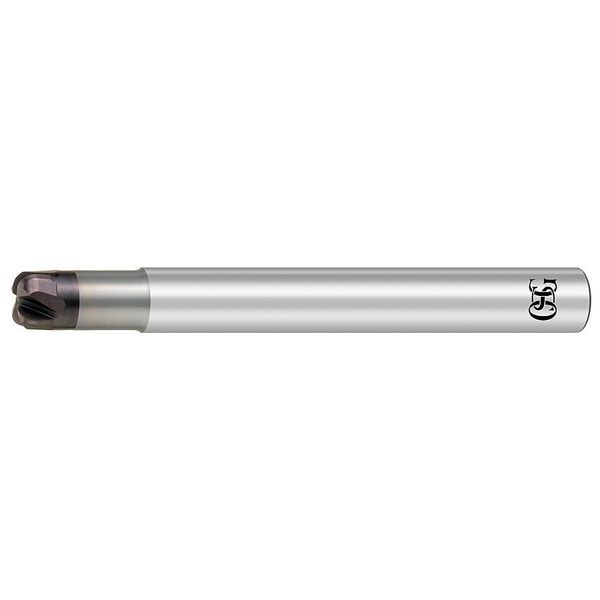 End Mill, Carbide, WXS, 4mm, 4FL, Corner Rad