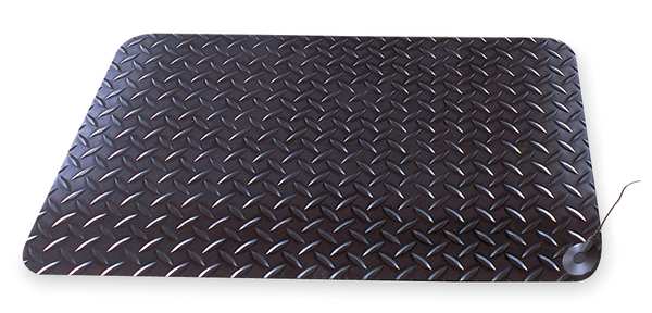 Black Static Dissipative Mat 9/16 in Thick, Vinyl Laminate